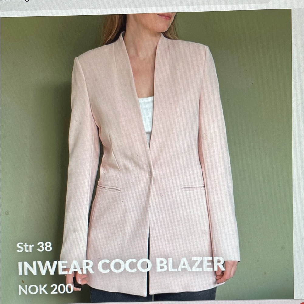Inwear coco Women's Pink single button Blazer